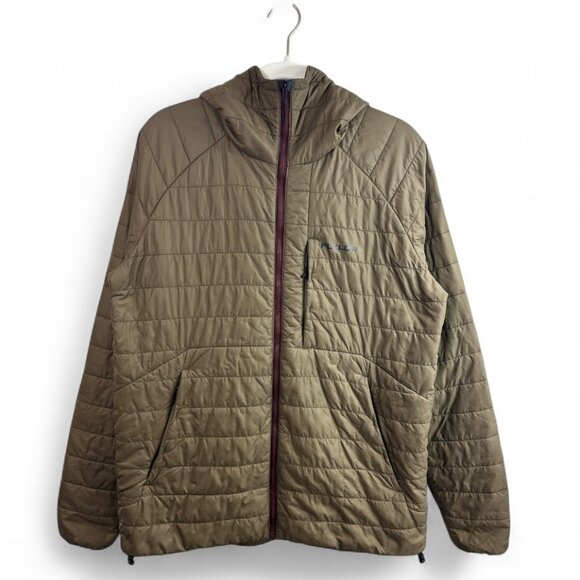 Flylow Jacket Mens Large Hooded Quilted PrimaLoft Insulated Full Zip Outdoor - Picture 1 of 15